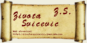 Života Svičević vizit kartica